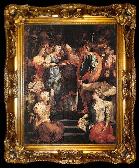 framed  Rosso Fiorentino Marriage of the Virgin, ta009-2